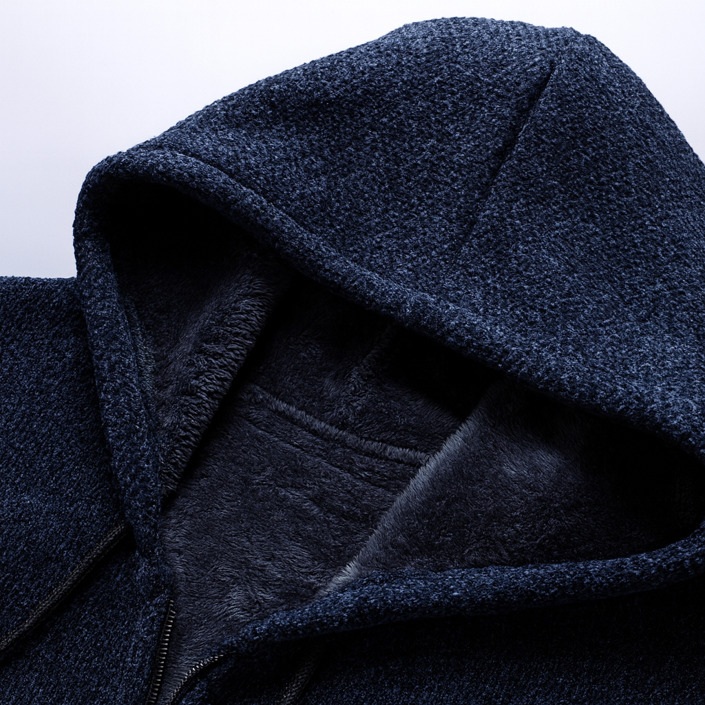 Berlin Hooded Knit Overcoat